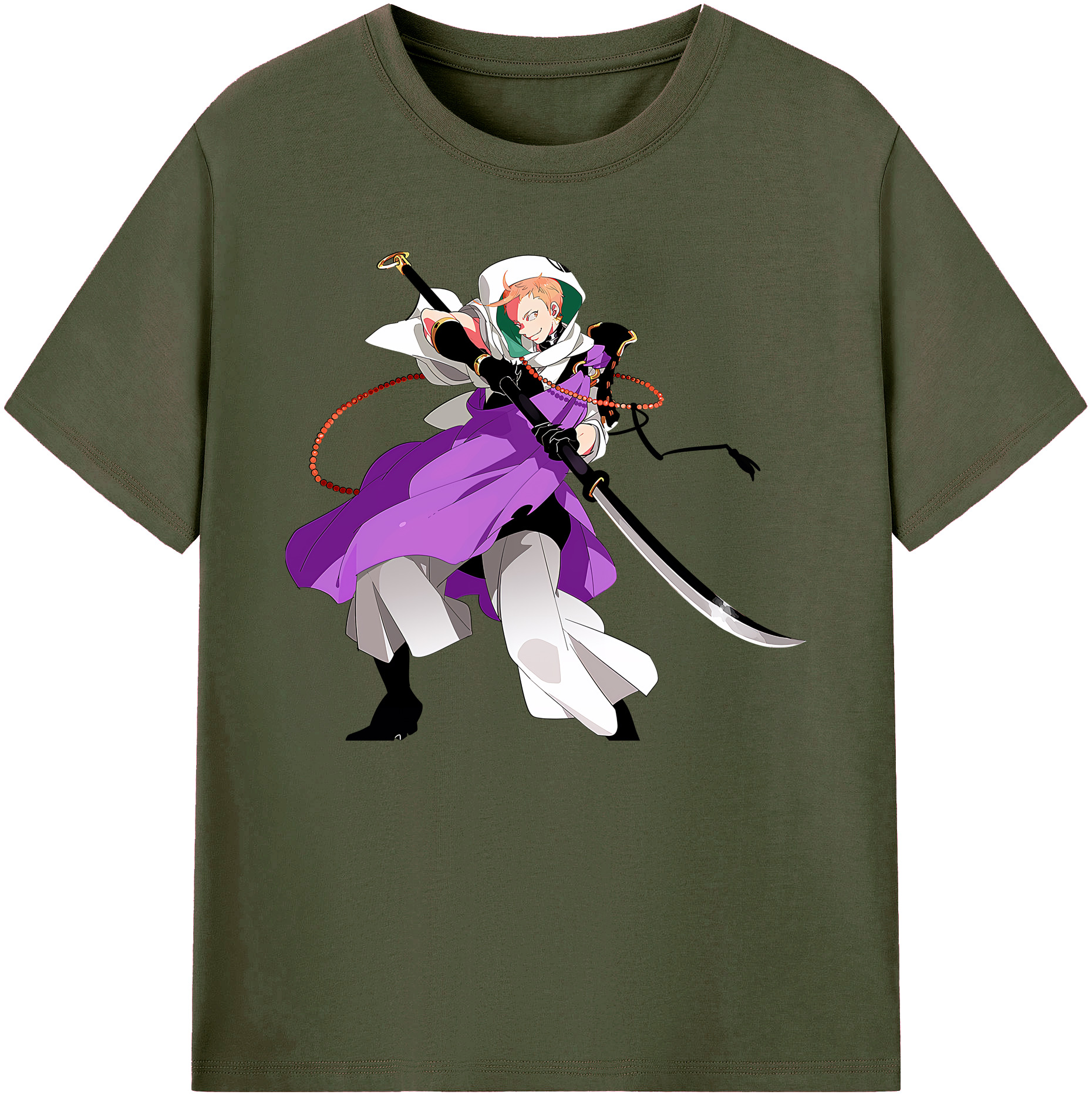 （画像用） 刀剣乱舞 Touken Ranbu 綿100％ メンズ半袖Tシャツ｜肌触りやわらか＆通気性